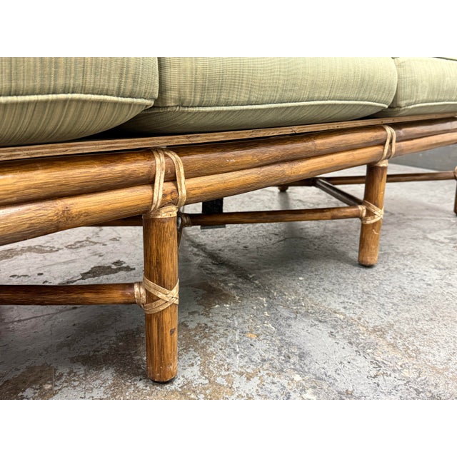 Brown McGuire Furniture Bamboo Sofa, Vintage For Sale - Image 8 of 12