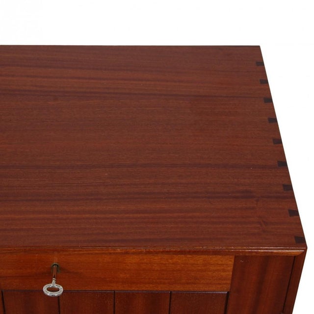Brown Mahogany Cabinet by Mogens Koch, 1980s For Sale - Image 8 of 16