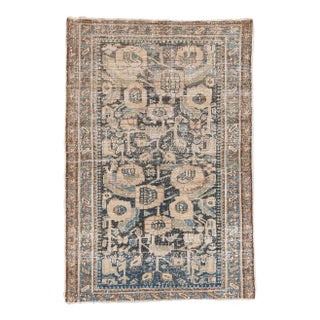 Early 20th Century Antique-Worn Persian Hamadan Rug - 02'08 X 03'11 For Sale