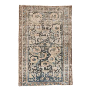 Early 20th Century Antique-Worn Persian Hamadan Rug - 02'08 X 03'11