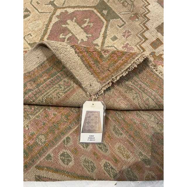 Antique Oversize Indian Rug - 18'0'' X 12'7'' For Sale - Image 4 of 9