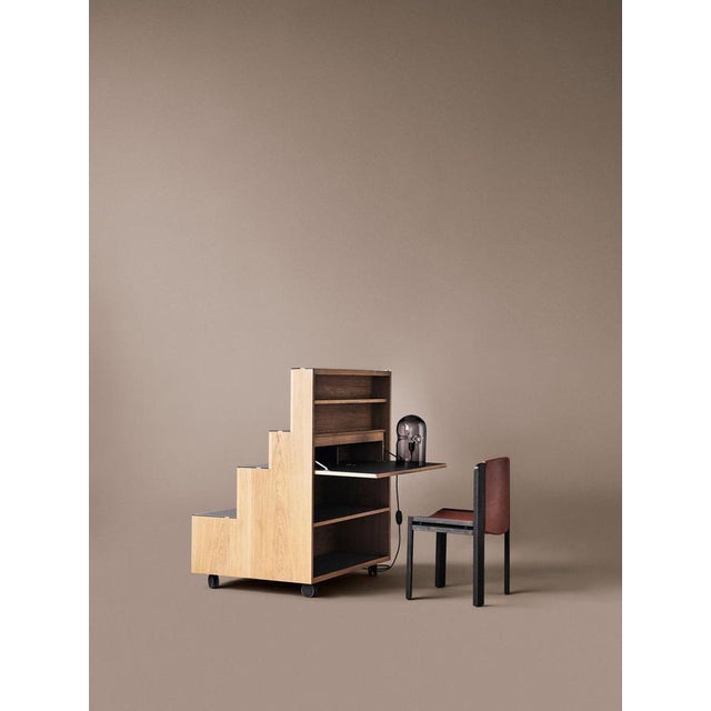 Model 300 Chairs in Wood and Kvadrat Fabric by Joe Colombo for Karakter, Set of 6 For Sale - Image 11 of 14