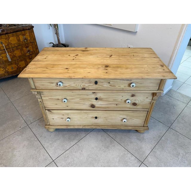 Gründerzeit Chest of Drawers in Softwood For Sale - Image 10 of 11