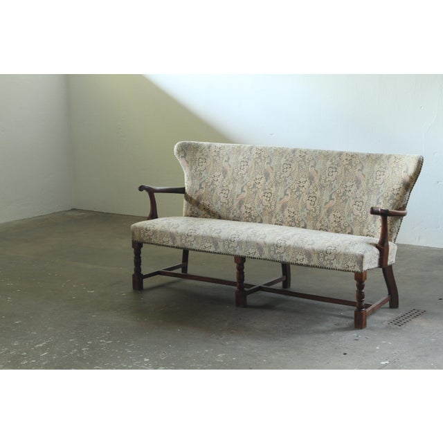 Vintage Art Deco Danish Sofa in Oak, Denmark, 1940s For Sale - Image 15 of 18