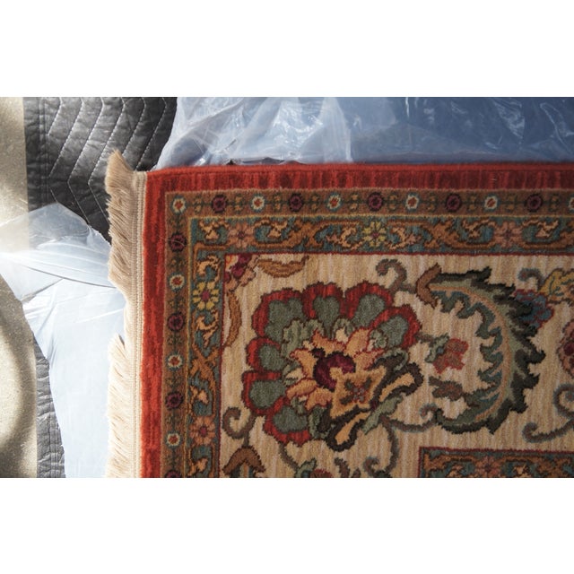 Textile Karastan Ashara 100% Wool Red Agra Acanthus Palmette 549 Area Rug Carpet 9 X 12 For Sale - Image 7 of 15