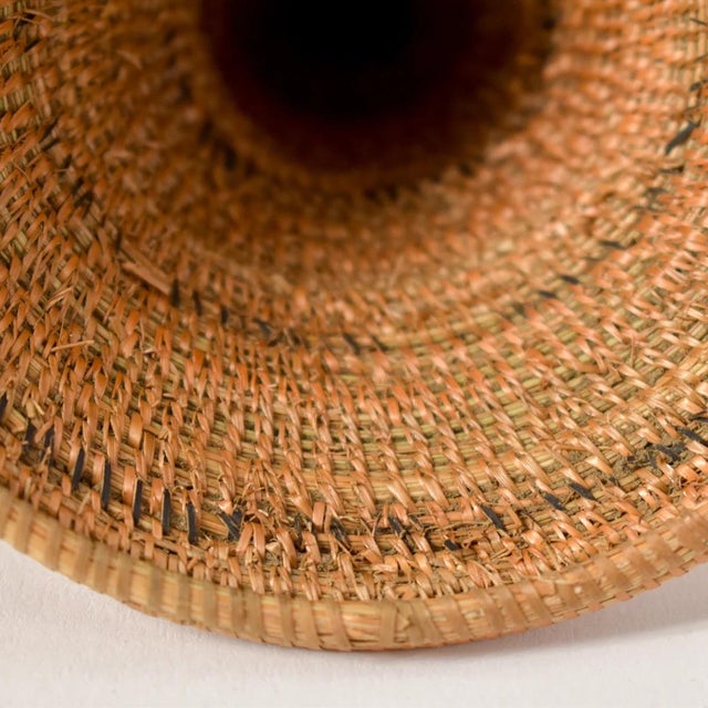 Textile Early 20th Century Tutsi Basket with Lid Rwanda For Sale - Image 7 of 7