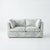 Not Yet Made - Made To Order Sophie Conran Coco 2 Seater Sofa - Andrew Martin Midsummer Faded Blue with Knife Edge Cushion For Sale - Image 5 of 5