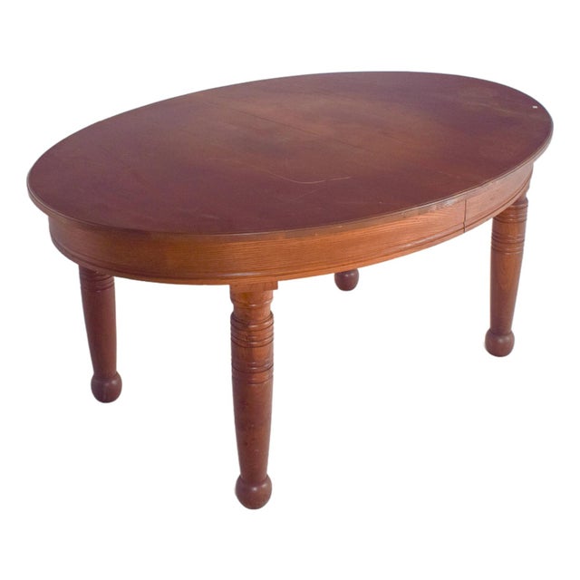 Danish Oval Oak Dining Table, 1950s For Sale - Image 10 of 10