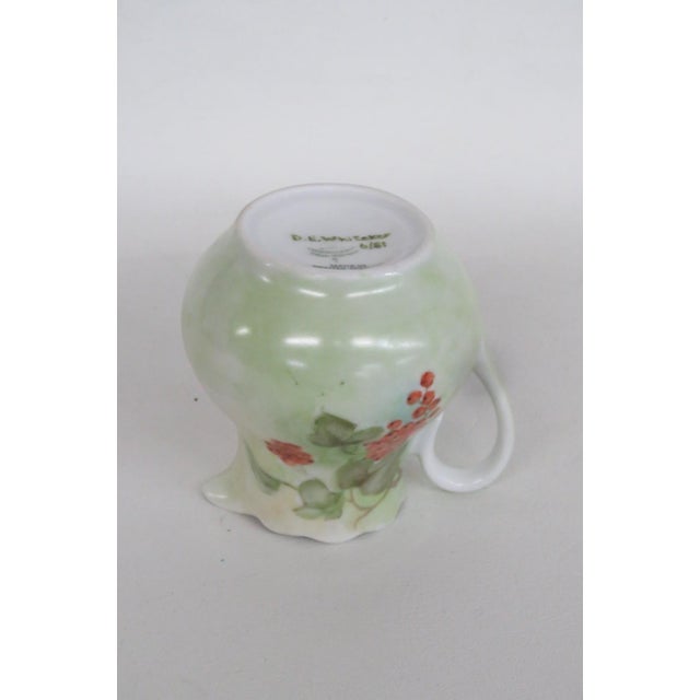 Vohenstrauss Johann Seltmann W Germany Floral Green Creamer Small Pitcher 4987b For Sale - Image 14 of 14
