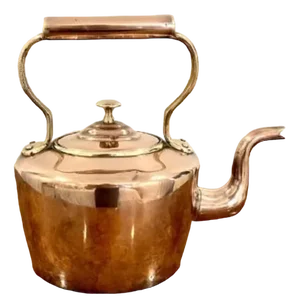 Small Antique George III Copper Kettle, 1800s