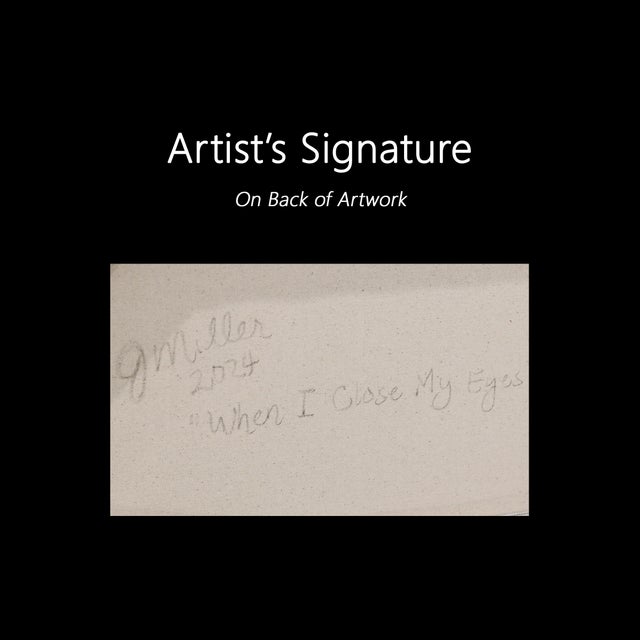 When I Close My Eyes - Large Vibrant Pink Sunset Landscape Skyscape Painting Original Artwork by Jodi Miller For Sale - Image 9 of 9