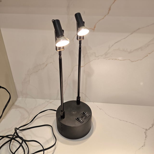 1980s Luxo "Sciopticon" Twin Telescopic Table Lamp For Sale - Image 9 of 9