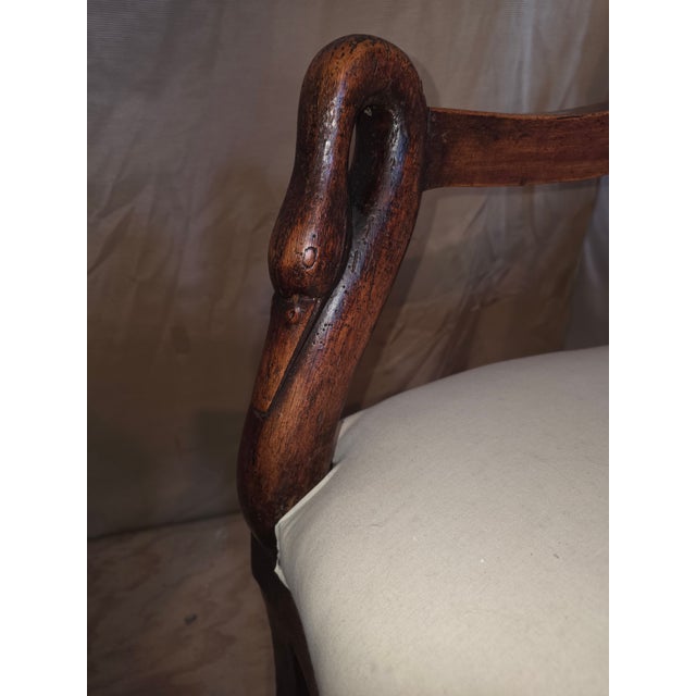 Armchair With Swan Head Arms For Sale - Image 12 of 15