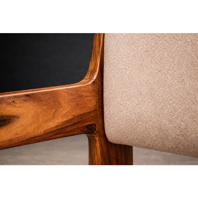 Mid-Century Modern Brazilian Modern Armchair in Caviuna wood & Wool, Jorge Zalszupin, 1960s - 608A For Sale - Image 3 of 16