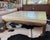 Vintage Ming Leather and Brass Coffee Table For Sale In New York - Image 6 of 6