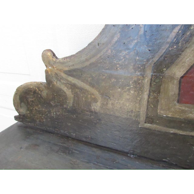 18th. Century Italian Baroque Painted Hall Bench For Sale - Image 14 of 18