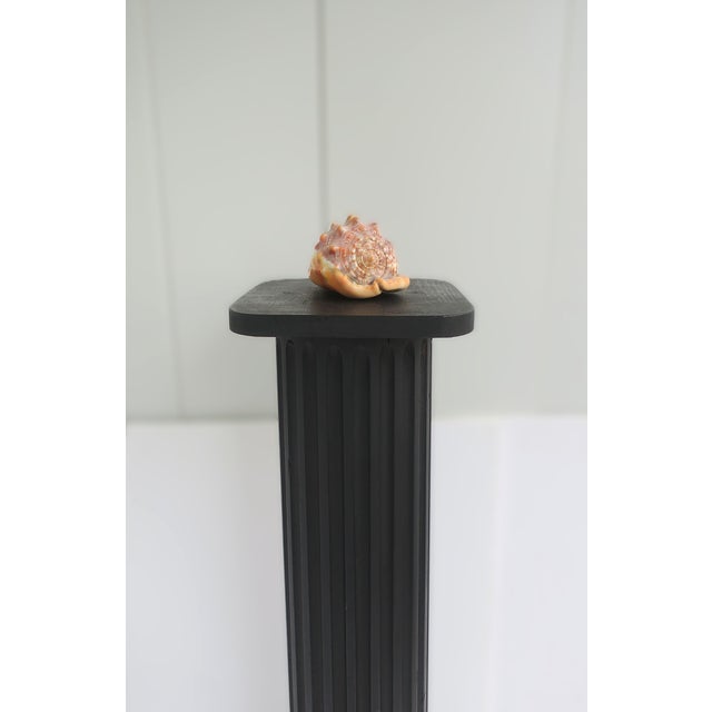 Black Column Pedestal, Neoclassical Style, Circa 20th Century For Sale - Image 9 of 13