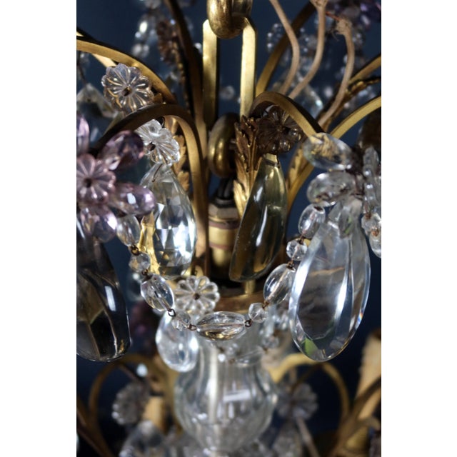 19th Century Crystal Chandelier For Sale - Image 4 of 12