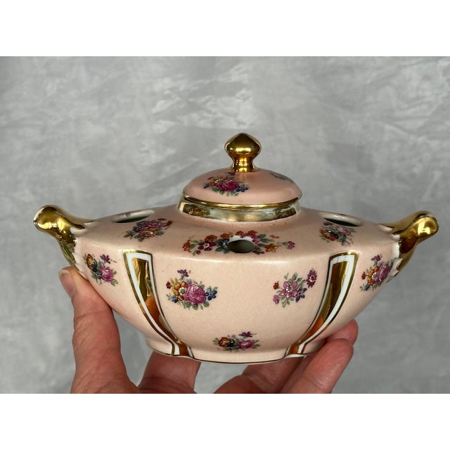 Antique French Porcelain Inkwell For Sale - Image 15 of 17