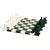 Italian Forest Green/White Large Alabaster Chess Set For Sale