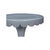 Scalloped Lt. Blue Drinks Table For Sale In Chicago - Image 6 of 7