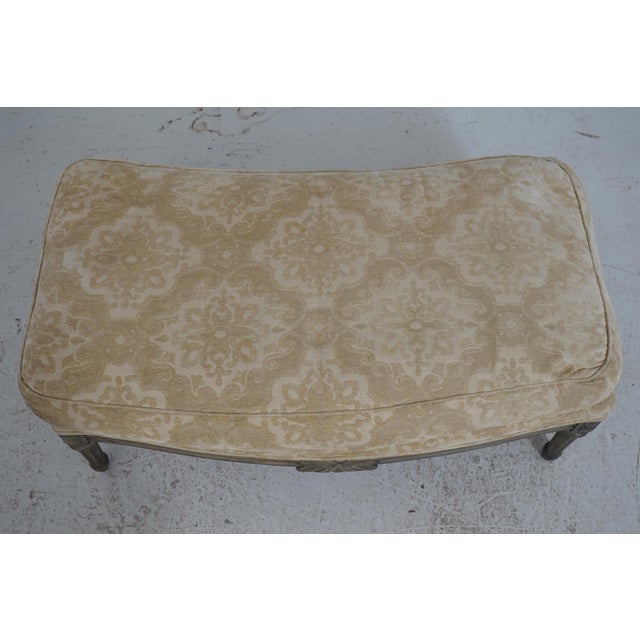 Harden French Louis XVI Loveseat & Ottoman For Sale - Image 15 of 18
