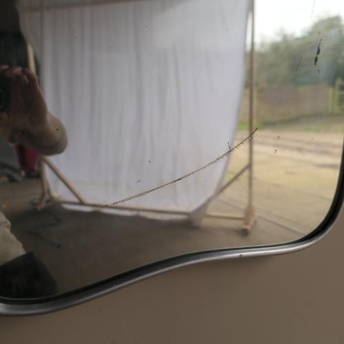 Shield Mirror in Steel For Sale - Image 12 of 18