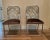 Classic in design yet very hip and now, this set of two Milo Baughman for DIA chrome upholstered "Chippendale" chairs...
