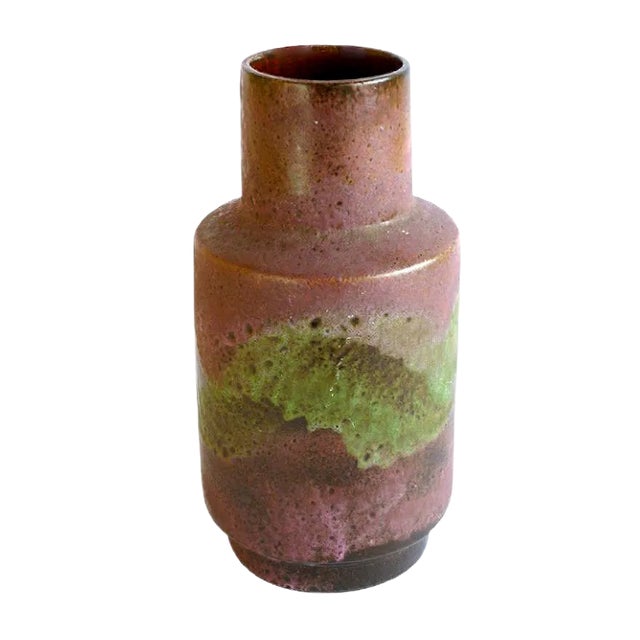 Materic Volcanic Pottery Germany Ceramic Vase, 1960s For Sale