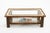 Metal Mid-Century Modern Rectangular Coffee Table in Leather and Glass, 1970s For Sale - Image 7 of 18