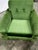 Vintage Lounge Chair in Velvet For Sale - Image 3 of 5