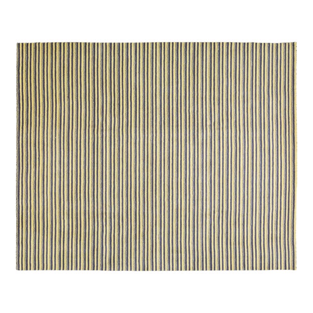 Contemporary Indian Modern Hand Loom Wool Rug,8'2"X10' For Sale