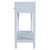 2020s Nora 40 in. W Rectangular Wood 2 Drawer Console Table with Lower Open Shelf, Light Blue For Sale - Image 5 of 8