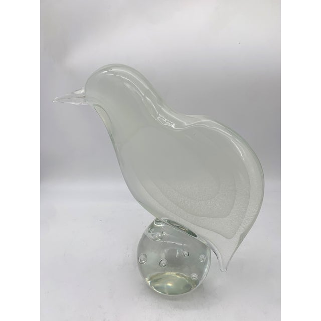 Murano Glass Bird Statue by Lucio Zanetti, 1980s For Sale - Image 6 of 6