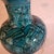 Mid 20th Century Vintage Persian Turquoise Vase With Animal Designs For Sale - Image 5 of 10