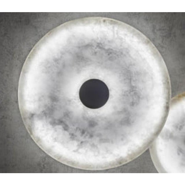 Contemporary Nuvol WS Wall Lamps by United Alabaster, Set of 2 For Sale - Image 3 of 4