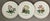 Vintage English Copeland Spode ‘Glendale’ Scalloped Plates in Chelsea Wicker, Botanical Centers With Varied Hand Colored Fruit & Floral- Set of 3 For Sale - Image 12 of 12