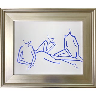 Lindsey Weicht “Talking Females” Unframed Painting For Sale