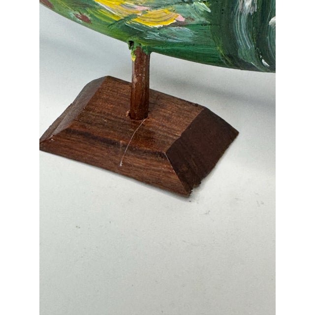Coastal Sculpted Wood Hand Painted Tropical Fish Figurine For Sale - Image 11 of 12