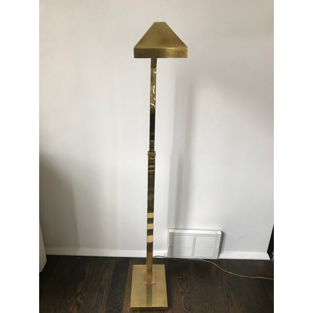 Chapman Manufacturing Company 1970s Chapman Brass Pharmacy Lamp For Sale - Image 4 of 11