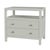 Green Nora 28 in. W Rectangular 2 Drawer Wide Nightstand with Open Shelf, Sage Green For Sale - Image 8 of 8