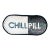 Original "Chill Pill" Sculpted Blue Velvet Pillow, Custom Made Original Design For Sale