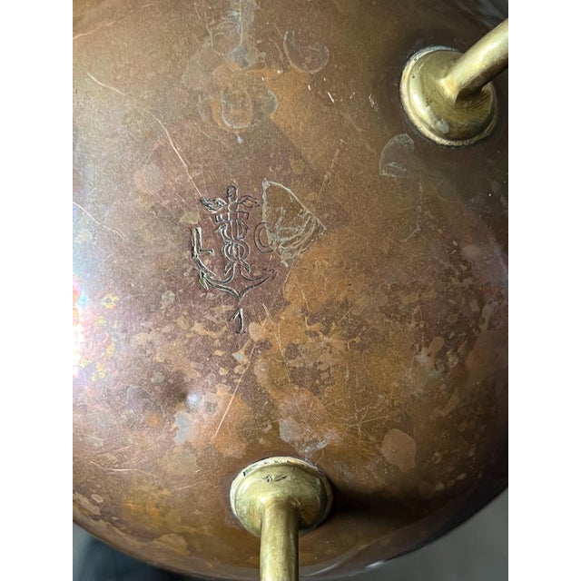 Copper 1900s French Samovar Art Nouveau in Copper and Brass Liberty Style Jugendstil For Sale - Image 8 of 11