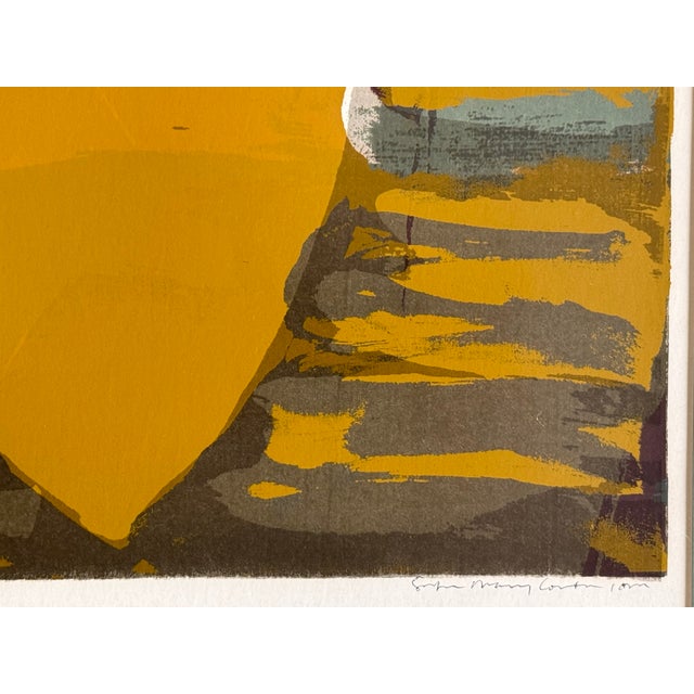 Mustard 1960s Corita Kent (Sister Mary Corita), Signed Screenprint, Framed For Sale - Image 8 of 12