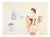 Mino Maccari, Sketches, Semi Nude, 1940s, Watercolor For Sale