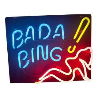 Authentic Fallon Neon "Bada Bing" Glass Gas-Discharge Sign – The Sopranos Memorabilia For Sale