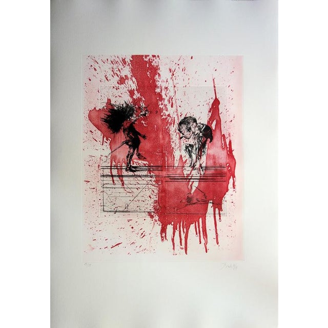Dado, Feast of Blood, Original Signed Engraving For Sale - Image 4 of 7