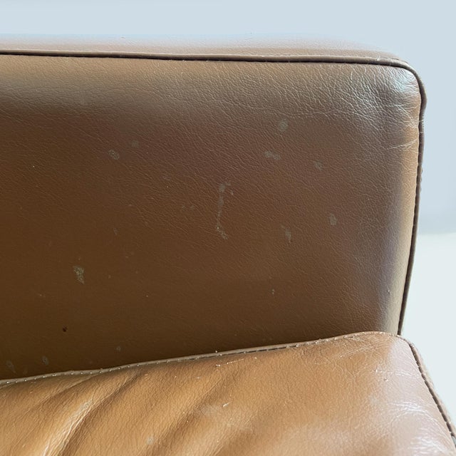 Brown American Leather Chairs by Florence Knoll for Knoll International, 1970s, Set of 2 For Sale - Image 8 of 18