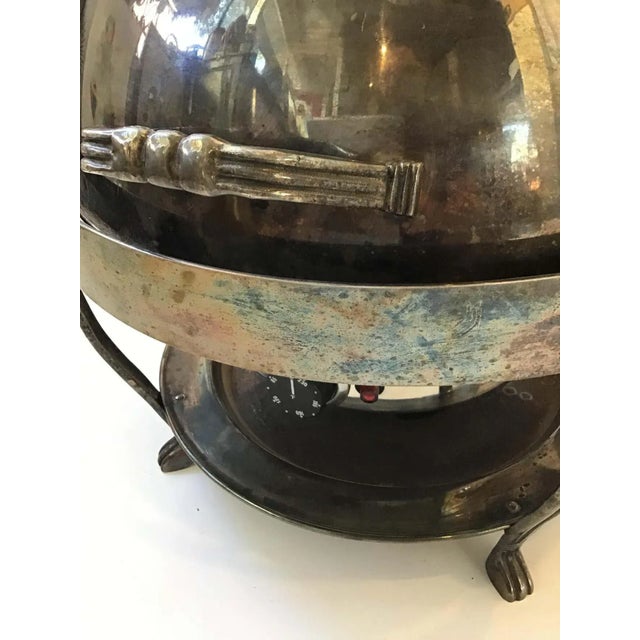 Large Silver Plate Chafing Dishes - A Pair For Sale - Image 9 of 13