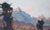 Sunset at Grand Teton National Park - Plein Aire Landscape in Oil on Board by Thomas Bradshaw For Sale - Image 4 of 7